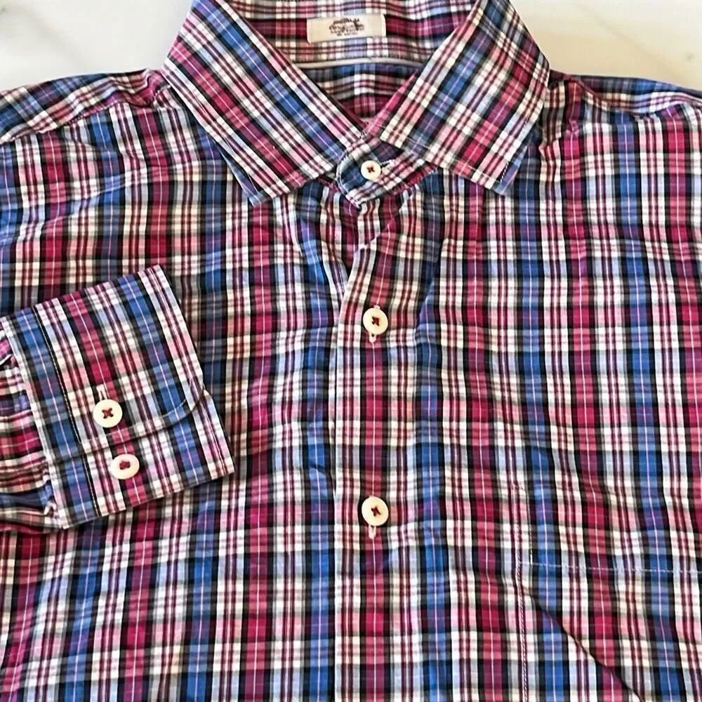 Peter Millar 100% Cotton Button Up Shirt Medium